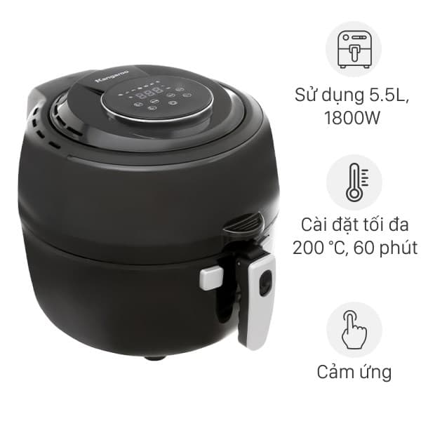 Nồi chiên không dầu Kangaroo 6.5 lít KG65AF