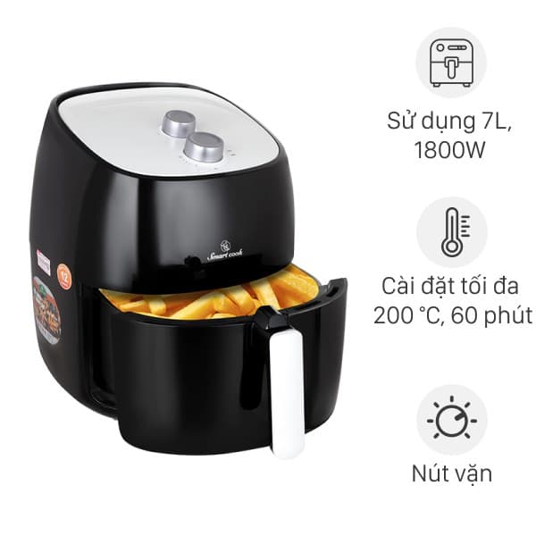 Nồi chiên không dầu Smartcook 7 lít AFS-3941