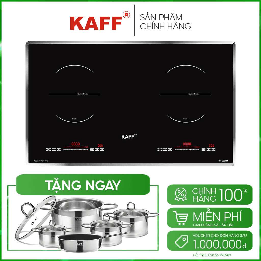 Bếp điện từ KAFF KF-SD300II - Sản phẩm chính hãng - Vùng nấu từ