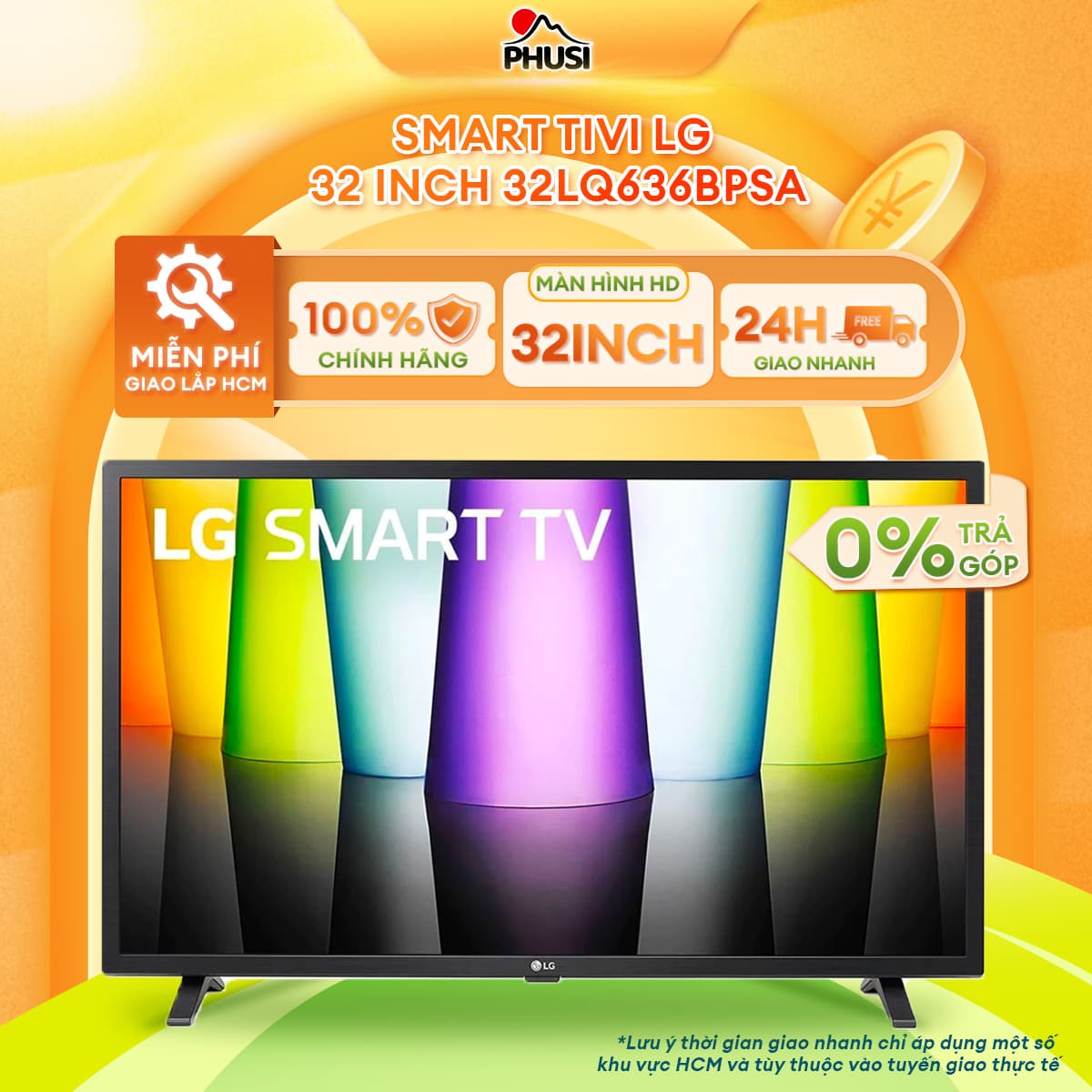 Smart Tivi LG 32 inch 32LQ636BPSA - Hàng chính hãng chỉ giao HCM