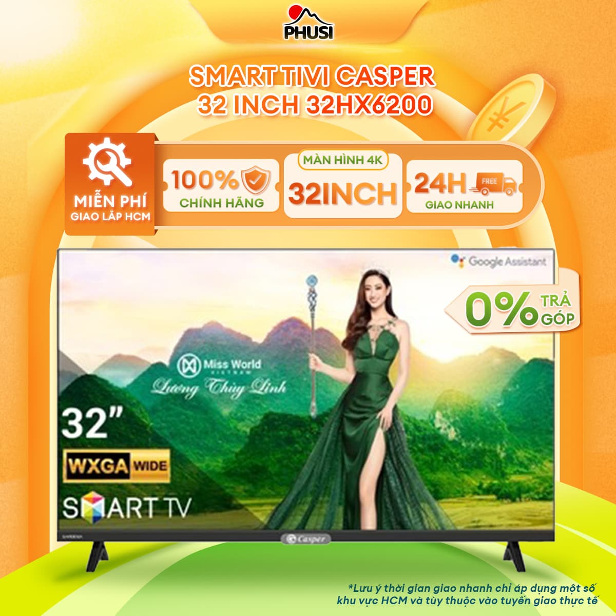 Smart Tivi Casper HD 32 inch 32HX6200