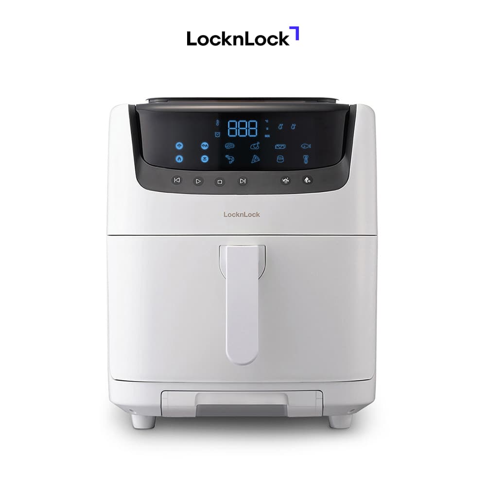 Nồi Chiên Không Dầu Kết Hợp Chức Năng Hấp Lock&Lock EJF881IVY 7L - Ngà - Hàng Chính Hãng