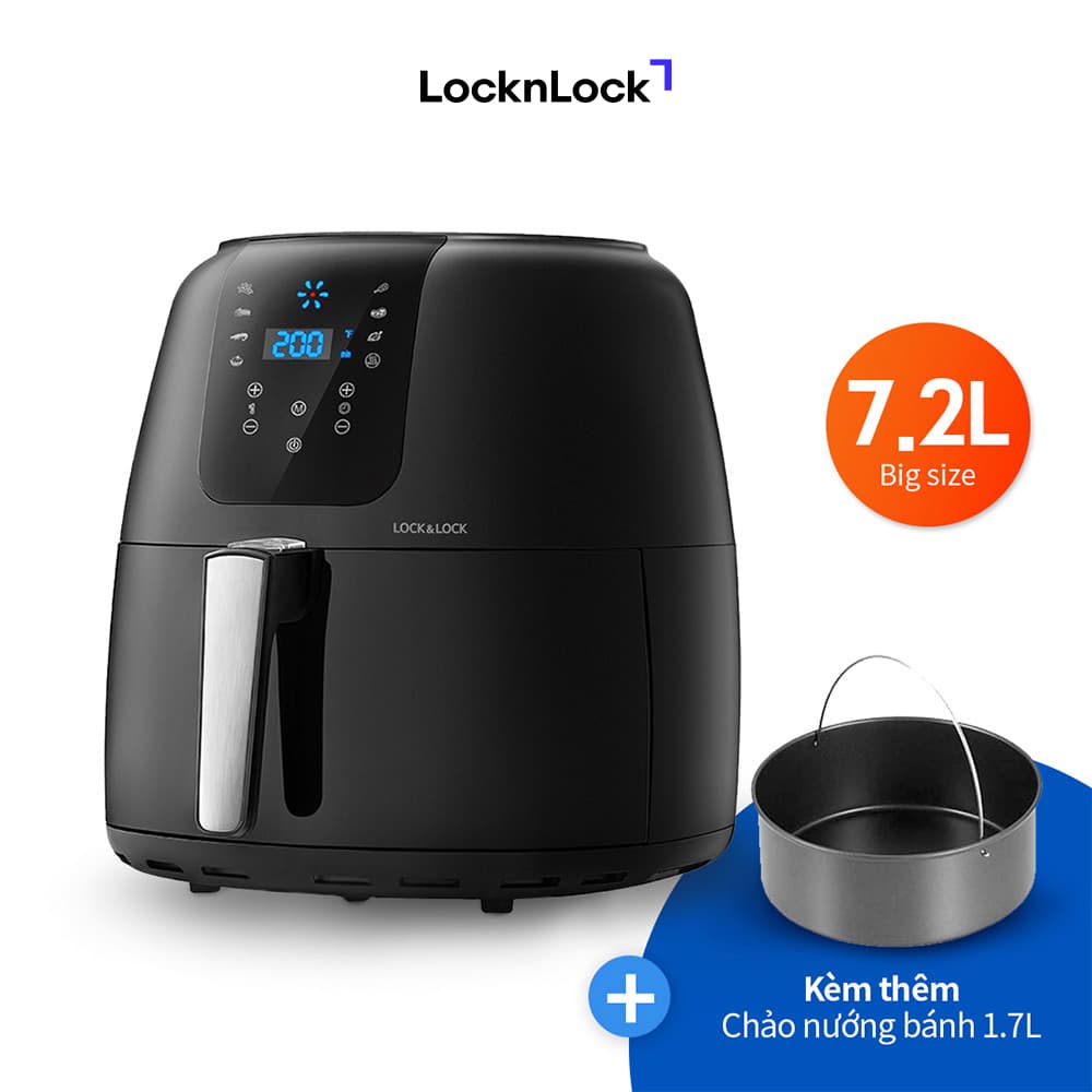 Nồi chiên không dầu Lock&Lock 7.2 lít EJF296BLK
