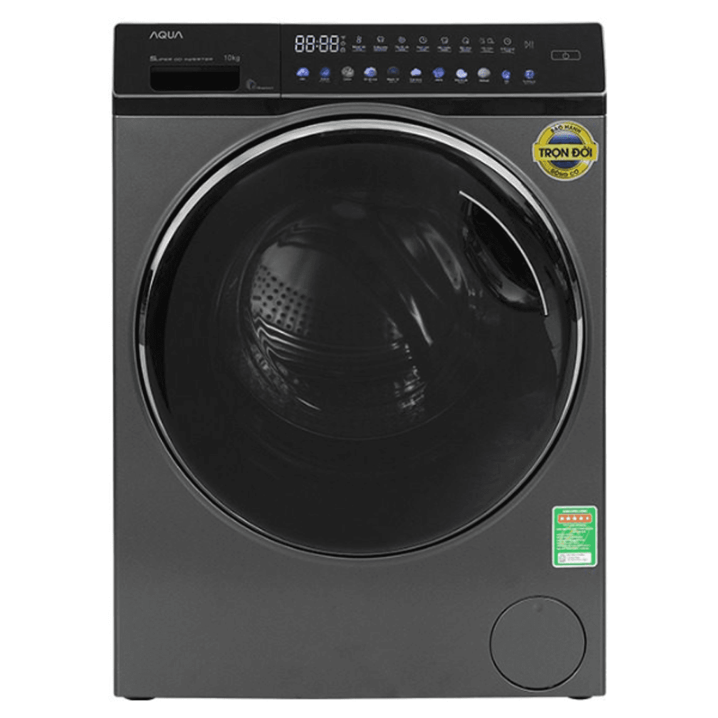 Máy giặt Aqua cửa ngang 10kg 2023 (AQD-DW1000J.BK)